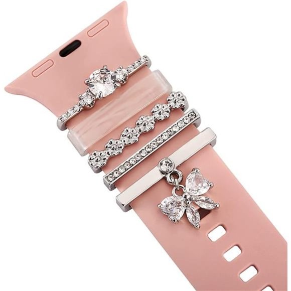 NEW Rhinestone Bling Apple Watch Band Charms - Picture 1 of 2
